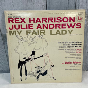 Vintage 1959 Rex Harrison Julie Andrews My Fair Lady Music LP Vinyl Record
